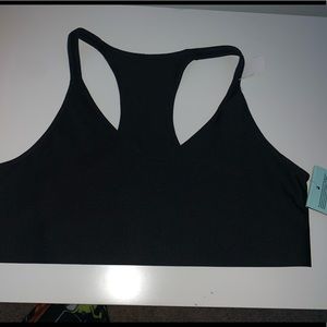 NWT black sports bra